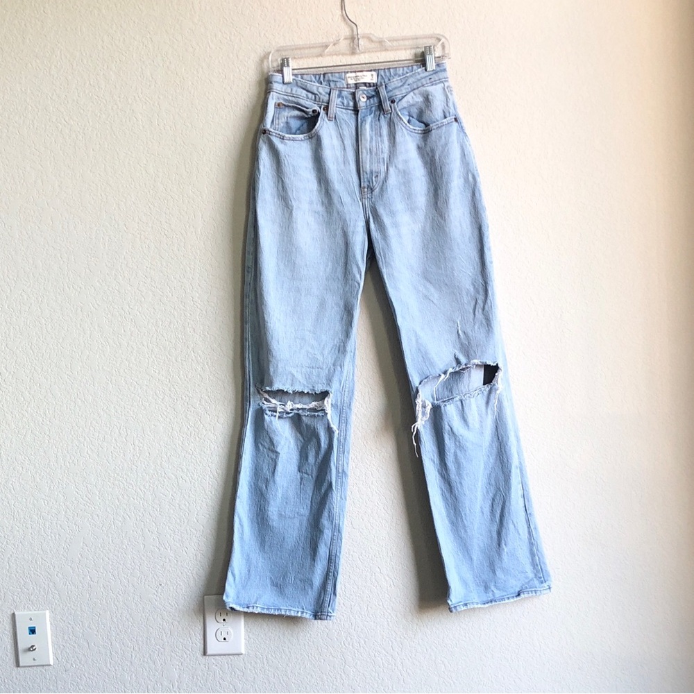 Abercrombie & Fitch Curve Love The 90s Relaxed Jeans High Rise 28 6